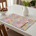 thumbnail image 6 of Placemat, Pioneer Flower Floral Print Pattern Place Mats Table Mat Set Of 2, PVC Washable Placemats for Party Kitchen Dining Decoration, 18x12 Inch, Fade Resistant, 6 of 6