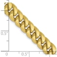 thumbnail image 5 of 10K Yellow Gold Jbsp's 7.3mm Semi-Solid Miami Cuban Chain (22 X 7.3) Made In South Africa 8230-22, 5 of 5