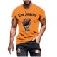 thumbnail image 2 of Tops para hombre, blusas y camisas de manga corta con cuello redondo para hombre, jersey informal con cuello redondo estampado para hombre, pantalones cortos deportivos para fitness, blusa de poliéste, 2 of 5