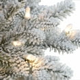 thumbnail image 7 of NEW! Puleo Intl. 7.5' ROYAL MAJESTIC Douglas Fir Downswept Flocked Tree with REAL LIFE MOLDED TIPS and SURE-LIT POLE with 800 UL-Listed clear PRE-ATTACHED Lights, 7 of 7