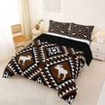 thumbnail image 2 of jejeloiu Rustic Moose Full Size Comforter Sets,Southwest Print Bedding Comforter Set For Boys,Brown Black,Black Reversible,3-Piece,1 Comforter and 2 Pillowcases, 2 of 7