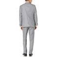 thumbnail image 3 of Adam Baker Mens Regular Fit Two-Piece Peak Lapel Tuxedo Suit, 3 of 5