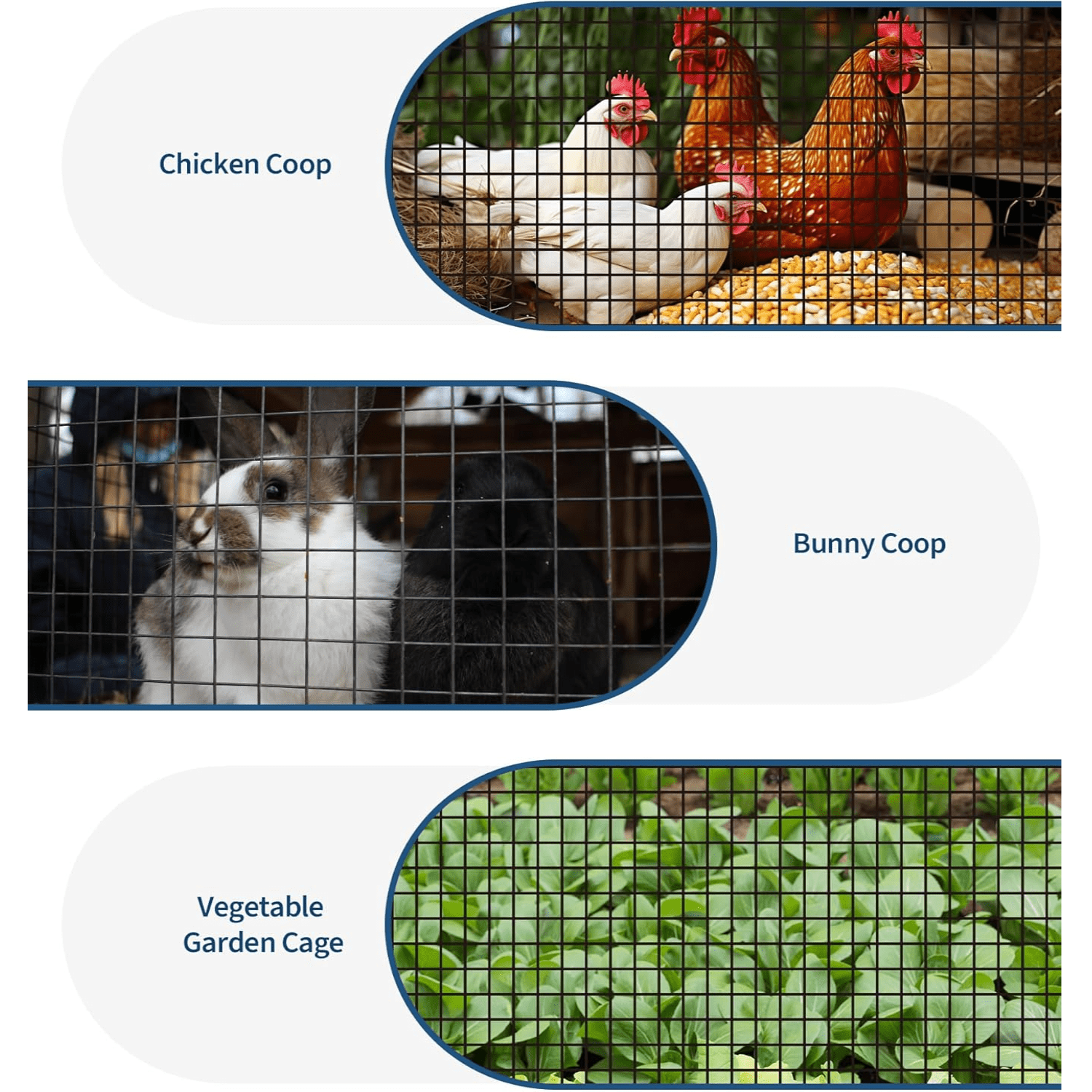 1/2 inch Hardware Cloth - Hot-Dip Galvanized After Welding Wire Mesh Roll  Chicken Fence, Rabbit Guard, Tree Protection Heavy Duty Metal Screen