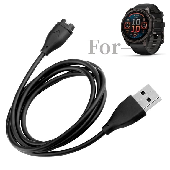 K-MAINS Charging Cable Compatible With Garmin Fenix 8 7 6 5 E Multisport GPS Smartwatch