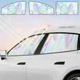 thumbnail image 1 of Cortina magnética de cortina solar para coches | Persiana Universal Fit Auto para ventanas plateada 80x50cm | Protección UV Aislamiento térmico | Poliéster de instalación rápida | Cobertura, 1 of 9