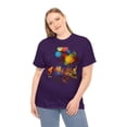 thumbnail image 4 of Unisex Heavy Cotton Tee Vibrant Color Abstract Butterflies 006, 4 of 4