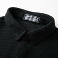 thumbnail image 3 of pstuiky Camisas casuales de manga corta para hombre, Cárdigan de verano de color liso para hombre, camisa informal holgada de manga corta con bolsillo y solapa de manga corta para hombre. xxl, 3 of 8