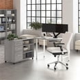 thumbnail image 2 of Scranton & Co Engineered Wood 48W x 24D Computer Desk with Storage in Gray, 2 of 8