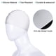 thumbnail image 5 of Gorro de natación de silicona Uxcell, gorro de natación impermeable antideslizante para adultos, gorros de natación para mujeres y hombres, blanco 2 piezas, 5 of 6