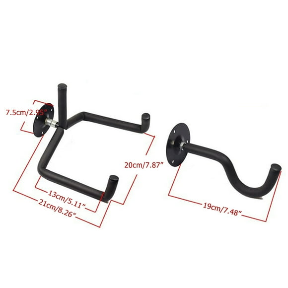Soporte de pared para guitarra, colgador de pared para guitarra clásica eléctrica acústica, soporte de pared Horizontal para guitarra