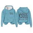 thumbnail image 4 of Women's Crewneck Hoodies 2026 Spring Casual Loose Sweatshirts Letter Print Long Sleeve Fall Casual Basic Pullover Tops, 4 of 4