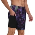 thumbnail image 3 of Haiem Lilac Men'S Quick-Dry Swim Trunks: Comfortable Beach Shorts With Mesh Lining And Pockets - Ideal For Swimming And Sunbathing Small, 3 of 9