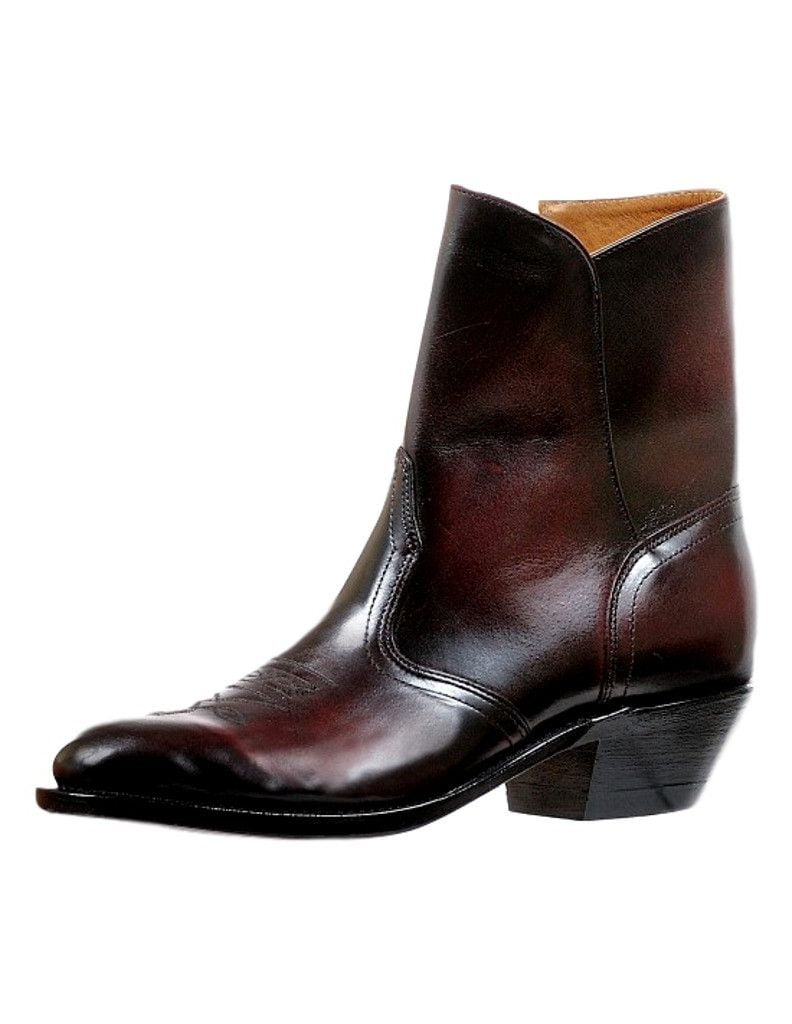 mens dress boots with zipper on side