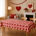 thumbnail image 4 of Mantel de San Valentín de 137 x 274 cm | Mantel de plástico impermeable con estampados de corazones para fiestas y decoraciones., 4 of 6