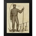 thumbnail image 2 of Inventions 15x18 Black Modern Framed Museum Art Print Titled - Diving Gear with Suit and Air Pump, 2 of 5