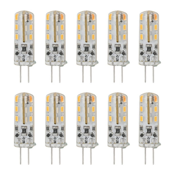 10pcs Led G4 Lampe Ampoule,g4 Led Bulb Ac/dc12v Warm White, 220v