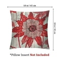 thumbnail image 4 of Rectangle Pillowcase Pillow Cover  Decorative Red Maple Leaves Striped Sunflowers Floral Autumn Thanksgiving Day Queen Size Pillow Sham with Zipper, 4 of 7