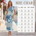 thumbnail image 5 of Chririnla Couple Hawaii Luau Party Outfit Peacock Feather Mesh Bodycon Dress for Women Sexy Pencil Maxi Sundress,Mens Polo Shirts,Long Dress and Shirts for Couple,Beach Vacation Matched Set, 5 of 6