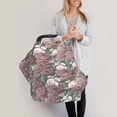 thumbnail image 3 of Fotbe Rose Flowers Pattern Car Seat Covers for Babies, Nursing Breastfeeding Cover Carseat Canopy, Soft Stretchy Carrier Cover, 3 of 9