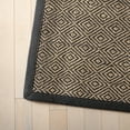 thumbnail image 3 of SAFAVIEH Martha Stewart Natural Fiber Bordered Area Rug, Natural/Dark Grey, 5' x 8', 3 of 7