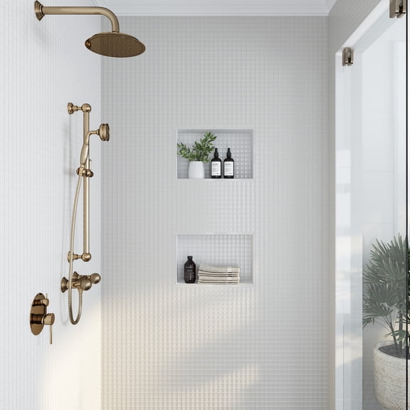 10 pack Lace White 11.8 in. x 11.8 in. 1 in. x 1 in. Matte Finished Glass Mosaic Floor and Wall Tile (9.67 sq. ft./Case)
