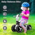 thumbnail image 6 of Wdmiya Baby Balance Bike for 1 Year Old Gifts Boys Girls, Toddler Riding Toys with Adjustable Seat, Toddler Walker with 4 Wheels, First Birthday Gift Infant Bicycle, Black, 6 of 9