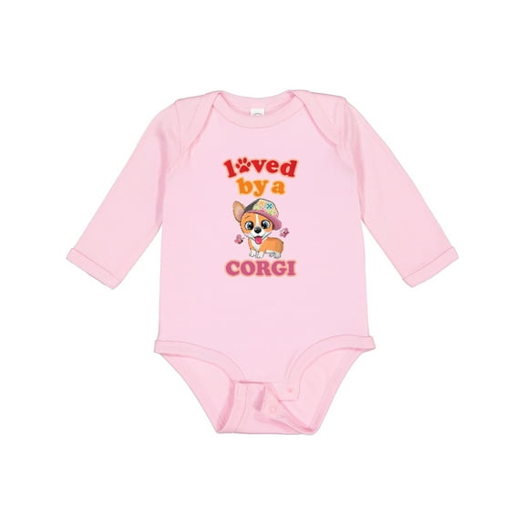 Inktastic Corgi Dog Lover Gift Girls Long Sleeve Baby Bodysuit
