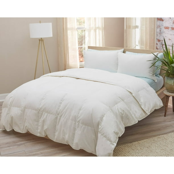 Amberly Bedding White Down Comforter Summer Weight Full Queen