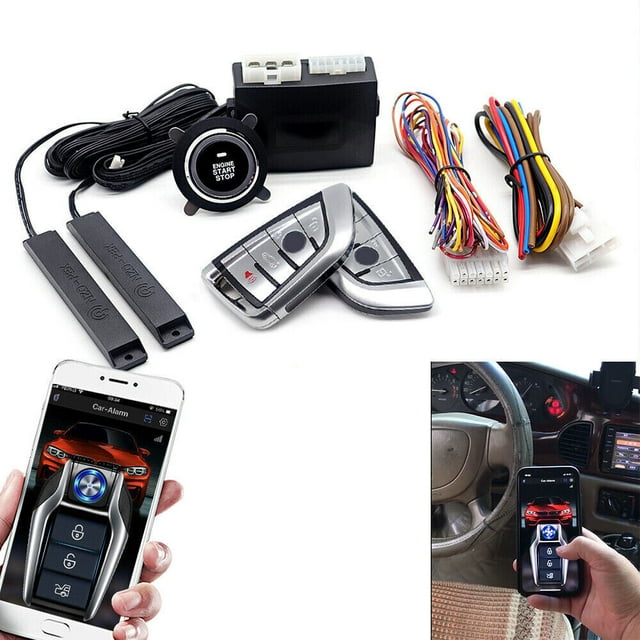Car SUV Keyless Entry Engine Start Alarm System Push Button Remote Starter Stop
