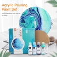 thumbnail image 3 of Graflsoa Professional 60ml Acrylic Pouring Paint Set - 4 Colors in Grey Series for Fluid Art, 3 of 6