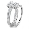 thumbnail image 4 of 1.25 Ct Princess Cut CZ Halo Engagement Wedding Ring in Stainless Steel, 4 of 5
