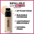 thumbnail image 6 of L'Oreal Paris Infallible Fresh Wear 24 Hr Liquid Foundation Makeup, 511 Maple, 1 oz, 6 of 11