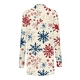 thumbnail image 3 of Cárdigan de manga larga con estampado navideño de moda para mujer, chaqueta de poliéster para mujer, 3 of 6
