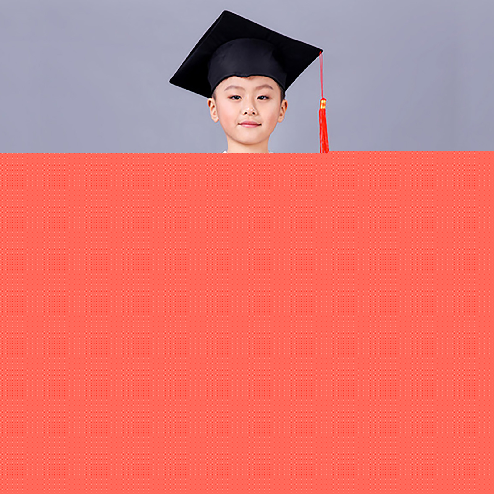 FASHOFT Preschool and Kindergarten 2026 Graduation Cap and Gown Set with Tassel for Toddler Kids Black 2-3 Years