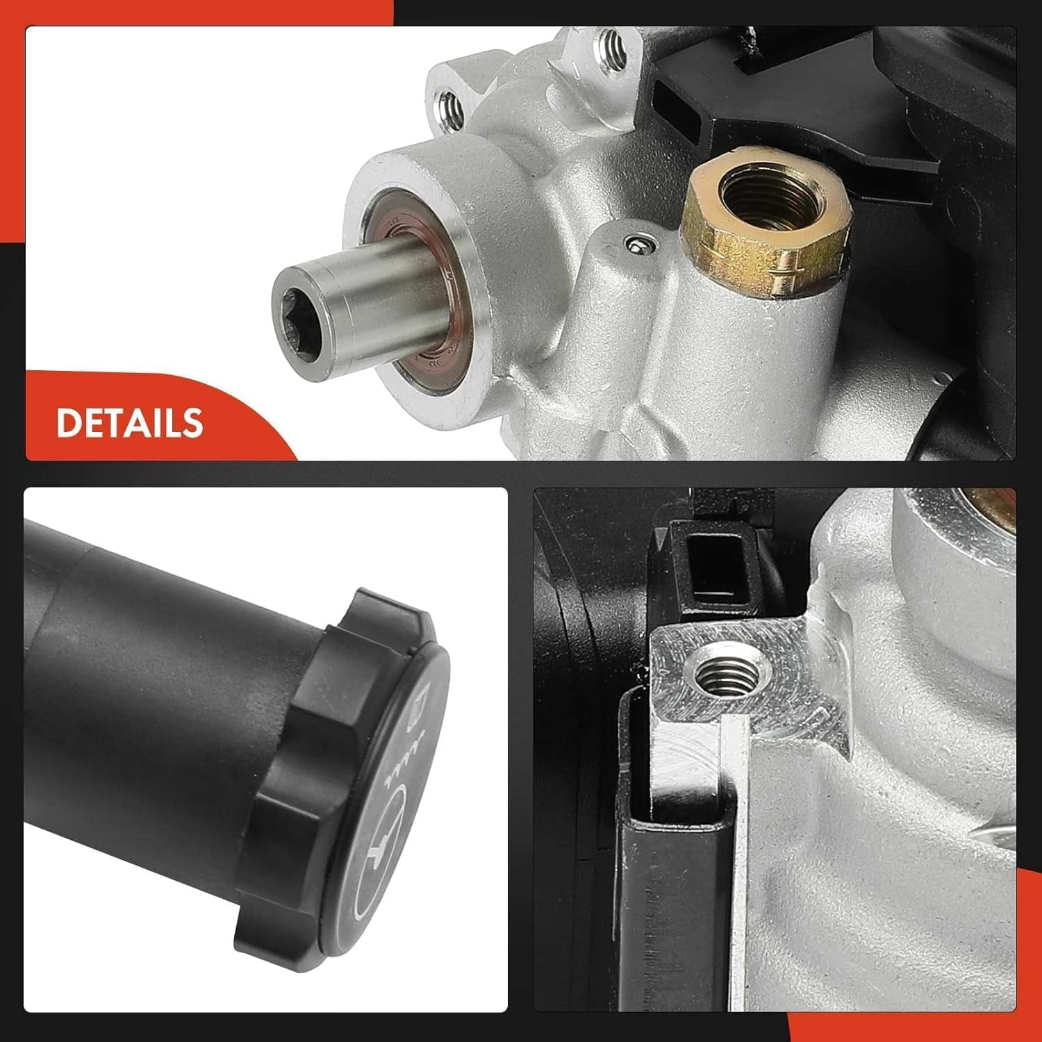 A-Premium Power Steering Pump, with Reservoir Compatible with Chevrolet Trailblazer 2006-2008, Trailblazer EXT 2005-2006, SSR 2004-2005 & GMC Envoy 2005-2009, Envoy XL & Buick Rainier & Saab 9-7x