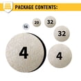 thumbnail image 4 of Super Sliders Beige Felt Furniture Pads and Grippers - Assorted Sizes, 108 Pieces, 4 of 7