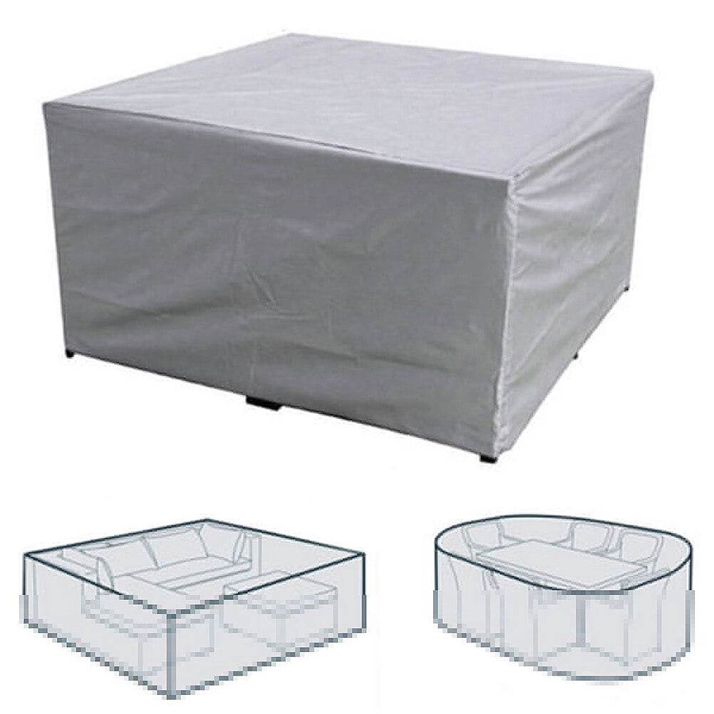 Supvox Durable Plated Silver Patio Furniture Cover for Home and Outdoor Use Sun Rain Protection