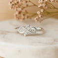 thumbnail image 5 of Anillo Infinito De Zirconias Para Mujer De Plata 925, 5 of 5