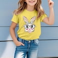 thumbnail image 2 of Easter Shirts for Girls Fashion Soft Yellow Bunny Print Easter Story Tshirt Boys Funny Short Sleeve T-Shirt Clothes Girls Tees Outfit, 2 of 5