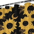 thumbnail image 3 of Waterproof Cute Sunflower Colorful Shower Curtain 72x72 Inch Boho Style Polyester Unique Shower Curtain for Bathroom Hotel Home Decor with 12 Plastic Hooks, 3 of 5