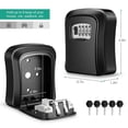 thumbnail image 2 of Maoww Multifunctional Wall Mounted 4-Digit Key storage lock box Combination Key Storage Lock Boxes for House/car Keys, 2 of 8