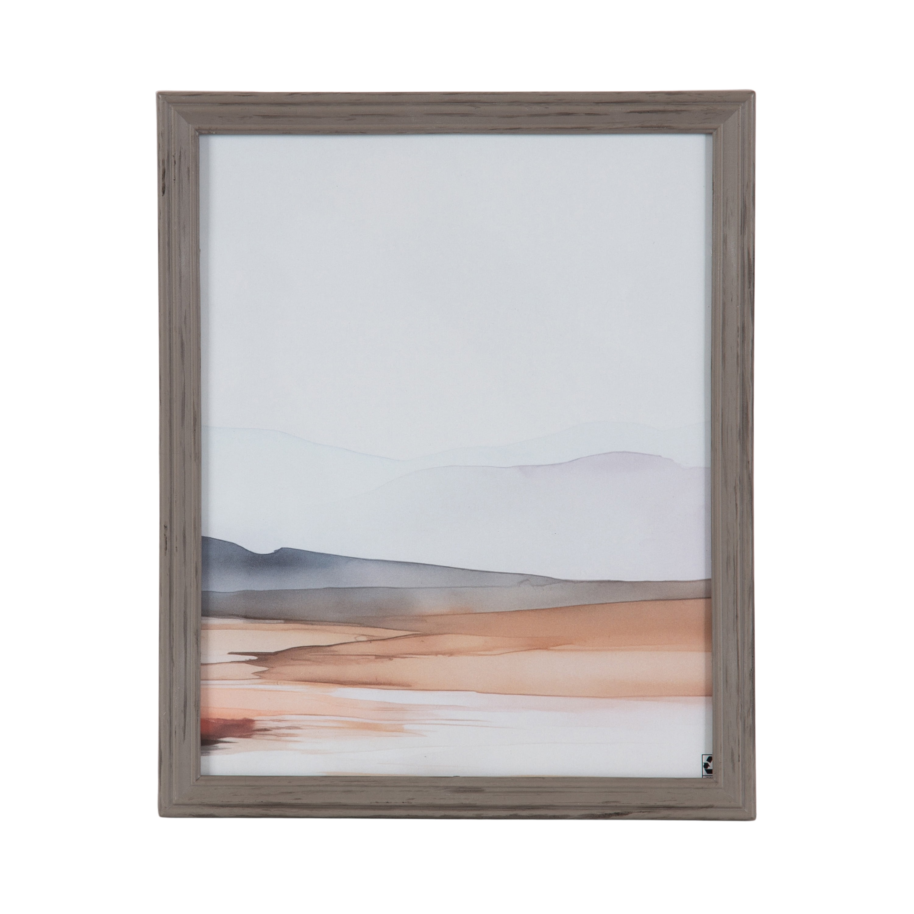 (2 pack) DesignOvation 8x10 Casual Gray Decorative Tabletop Picture Frame