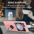 thumbnail image 6 of Allytechgroup Galaxy Z Flip 6 Magnetic Case, Compatible with Car Mount Shockproof Ring Holder Anti-Scratch Bumper Slim Hard PC Cover Phone Case for Samsung Galaxy Z Flip6, Pink, 6 of 11