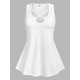 thumbnail image 1 of Tank Top de Talla Extra con Tiras Cruzadas Escotadas Rosegal Camisetas sin mangas de talla grande, 1 of 5