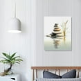 thumbnail image 3 of PRATYUS Fall Decor Zen Stone and Water Canvas Wall Art Picture 16x20in for Living Room Bedroom 16x20in, 3 of 3