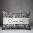 thumbnail image 3 of Creative Products Unwind Leaves Gray 14 x 20 Indoor / Outdoor Pillow, 3 of 3