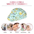thumbnail image 6 of Kdxio Duck Cartoon Print Shower Cap for Women,Elastic and Reusable,Double Waterproof Layers Bathing Hat, 6 of 6