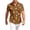 Brown, variant on Men's Hawaiian Shirt Short Sleeve Tropical Print Relaxed Fit Casual Button Down Beach Shirt,White(XXXXXL)