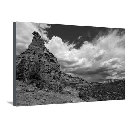 Incoming Storm at a Vortex Site in Sedona, AZ Stretched Canvas Print Wall Art By Andrew