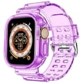 thumbnail image 1 of Correa de Silicona Transparente con Case para Apple Watch, Compatible con Todas las Series, 1 of 5